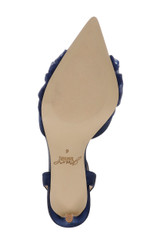 Navy | Federica Ankle Strap Pumps Sole