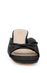 Black | Felisha Kitten Heel Slide Sandals Front