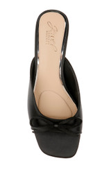 Black | Felisha Kitten Heel Slide Sandals Top