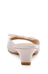 Champagne | Felisha Kitten Heel Slide Sandals Back