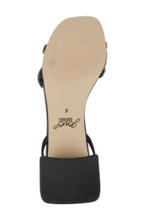 Black | Fern Low Block Heel Sandals Sole