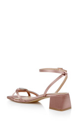 Blush | Fern Low Block Heel Sandals Back Side