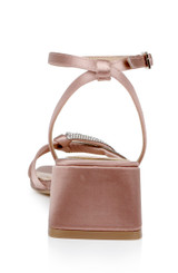 Blush | Fern Low Block Heel Sandals Back