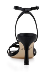 Black | Fiji Mid Stiletto Heel Sandals Back