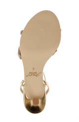 Gold Leather | Fiji Mid Stiletto Heel Sandals Sole