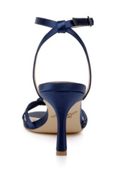 Navy | Fiji Mid Stiletto Heel Sandals Back