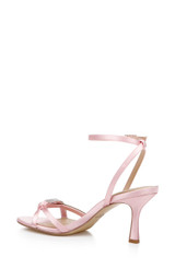 Pale Pink | Fiji Mid Stiletto Heel Sandals Back Side