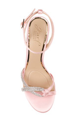 Pale Pink | Fiji Mid Stiletto Heel Sandals Top