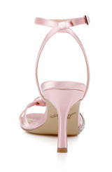 Pale Pink | Fiji Mid Stiletto Heel Sandals Back