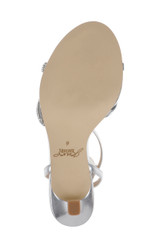 Silver Leather | Fiji Mid Stiletto Heel Sandals Sole