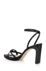 Black | Fila Block Heel Platform Sandals Back Side
