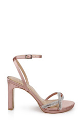 Blush | Fila Block Heel Platform Sandals Side