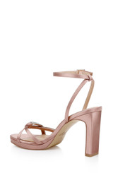 Blush | Fila Block Heel Platform Sandals Back Side