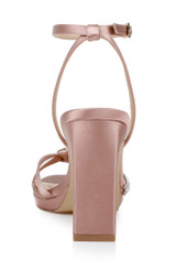 Blush | Fila Block Heel Platform Sandals Back