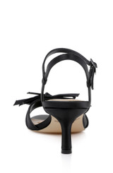 Black | Floribeth Kitten Heel Sandals Back