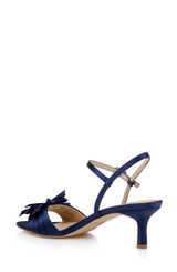Navy | Floribeth Kitten Heel Sandals Back Side
