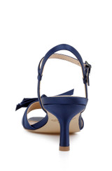 Navy | Floribeth Kitten Heel Sandals Back