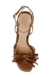 Chocolate | Flory Mid Stiletto Heel Sandals Top