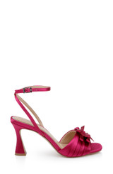 Passion Pink | Flory Mid Stiletto Heel Sandals Side
