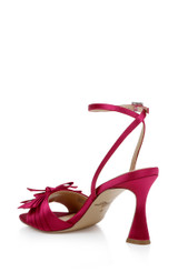 Passion Pink | Flory Mid Stiletto Heel Sandals Back Side