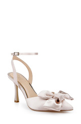 Champagne | Francine Ankle Strap Pumps Front Side