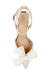 Ivory | Francine Ankle Strap Pumps Top