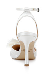 Ivory | Francine Ankle Strap Pumps Back