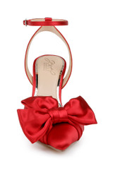 Red | Francine Ankle Strap Pumps Front