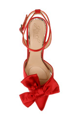 Red | Francine Ankle Strap Pumps Top