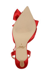 Red | Francine Ankle Strap Pumps Sole