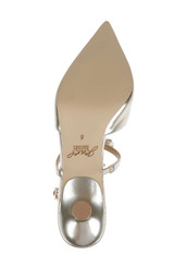 Gold Metallic | Elisabetta T-Strap Kitten Heel Pumps Sole