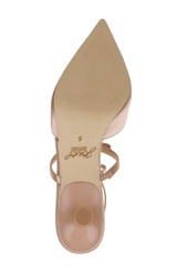 Nude | Elisabetta T-Strap Kitten Heel Pumps Sole