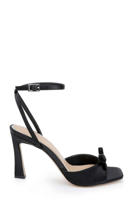 Black | Elisha Open Toe Ankle Strap Sandals Side
