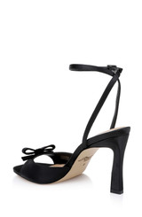 Black | Elisha Open Toe Ankle Strap Sandals Back Side