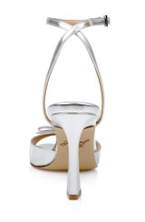 Silver Metallic | Elisha Open Toe Ankle Strap Sandals Back