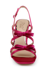 Pink | Eliza Strappy Block Heels Sandals Front