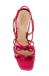 Pink | Eliza Strappy Block Heels Sandals Top