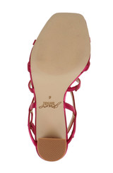 Pink | Eliza Strappy Block Heels Sandals Sole