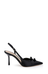 Black | Ellery Pointed Toe Slingback Pumps Side