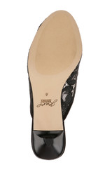 Black Lace | Elliot Closed Toe Mules Sole