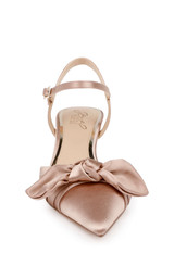 Nude | Ember Low Kitten Heel Pumps Front