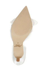 Ivory | Emelia Satin Bow d’Orsay Pumps Sole