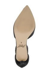 Black | Emmie Crystal Embellished Ankle Strap Pumps Sole