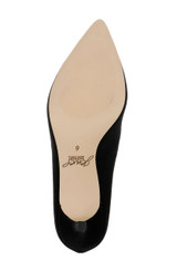 Black Velvet | Enola Velvet Kitten Heel Pumps Sole