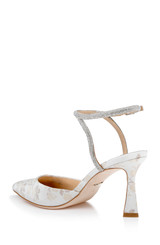 Ivory Jacquard | Kamilah Pointed Toe Stiletto Back Side