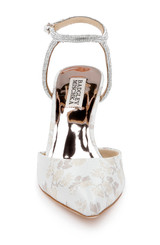 Ivory Jacquard | Kamilah Pointed Toe Stiletto Front