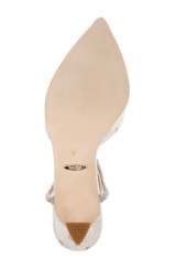 Ivory Jacquard | Kamilah Pointed Toe Stiletto Sole