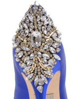 Sapphire | Kiara Embellished Peep-toe Pump