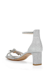 Silver | Lena Knotted Mid Heel