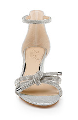 Silver | Lena Knotted Mid Heel
